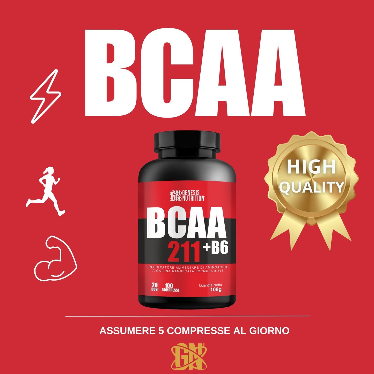 BCAA tablets (Amino acids)