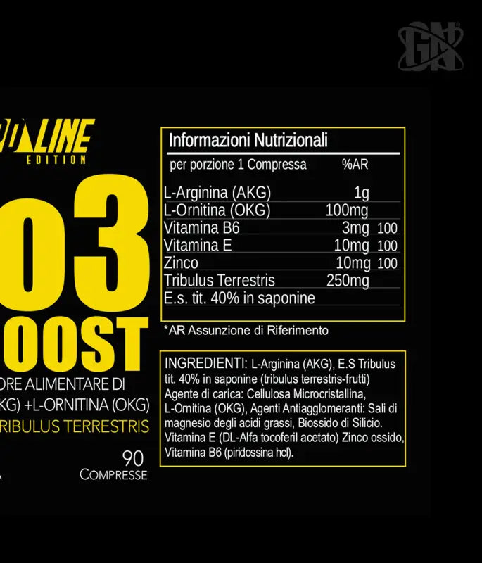 No 3 X Boost| L-Arginina Tribulus Zinco - AMINOACIDI